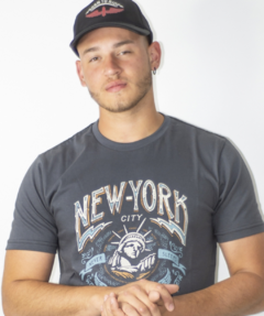 Man Remera New York Gris topo 619-1GT