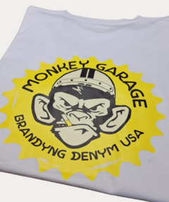 Man Remera Monkey Blanca 620B en internet