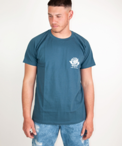 Man Remera Born To Ride Azul aero 618AE - comprar online