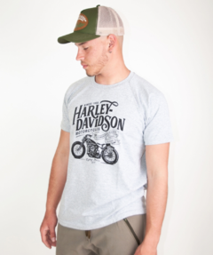 Man Remera Harley Gris melange 619GM - comprar online