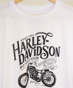 Man Remera Harley Blanca 619BL - Denym Usa