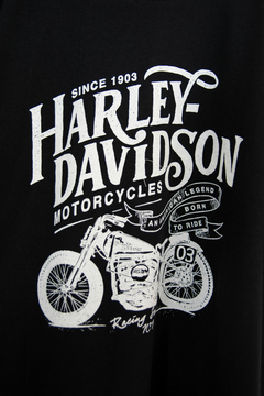 Man Remera Harley Negra 619NE en internet