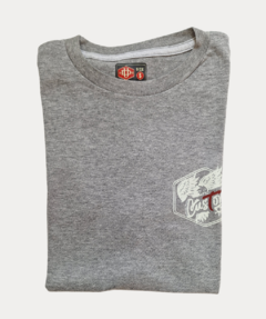 Man Remera Custom Gris Melange 621GM - comprar online