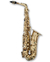 Saxofone Alto Em Mib Dourado Eagle SA 501