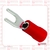 TERMINAL TIPO GARFO / FORQUILHA 4,3MM - VERMELHO P/ CABO ATE 1,5MM 15A LT