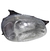 Farol Principal Chevrolet Corsa 1994/2000 Carcaca Preta Lente Raiada de Vidro LD - comprar online