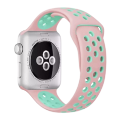 Pulseira Nike Emborrachada Rosa C/ Verde