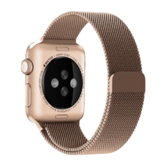 Pulseira Milanesa Aço Metal Magnético Rose Gold