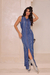 Vestido Jeans Femenino Longo