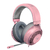 Fone de ouvido gamer Razer Kraken, estrutura de alumínio, conector de áudio de 3,5 mm, Quartz Pink