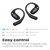 SHOKZ OpenFit Black - Fones de ouvido Bluetooth sem fio verdadeiros de ouvido aberto com microfone