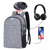 Mochila Anti Roubo - Unisex, Executiva, Casual, Antifurto - Cabe Notebook, Multifuncional, Com Carregamento e Fone - comprar online