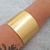 BRACELETE LARGO DOURADO FOSCO