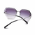 Óculos de sol sem aro feminino - Lentes de corte diamante. na internet
