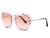 Óculos de sol sem aro feminino - Lentes de corte diamante. - loja online