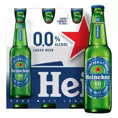 Heineken longneck 0.0 ZERO ALCOOL - 24 unidades