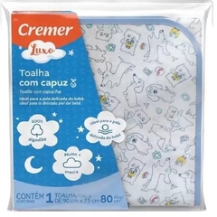 Toalha Fralda Com Capuz Luxo Cremer