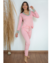 Pijama Longo Charme - Rosa