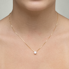 Choker Ponto de Luz em Zircônia Semijoia Banhada em Ouro 18K - comprar online