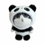 llavero de peluche de gato gatito michi con disfraz de panda