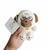 llavero de peluche de perro pug tierno 12 cm de altura