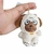 llavero de peluche de perro pug tierno 12 cm de altura - tienda en línea