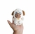 Imagen de llavero de peluche de perro pug tierno 12 cm de altura