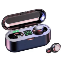 auriculares inalambricos calidad F9-true + cargador portatil - comprar online