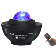 Velador Proyector Galaxy Estrellas + Parlante + control remoto - comprar online