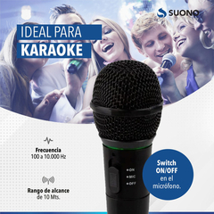 Micrófono Profesional Inalámbrico Karaoke Wireless - comprar online