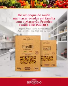Macarrão Proteico - Fusilli Zero Sódio 300grs na internet