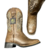 BOTA TEXANA FEMININA LA MEXICANA COM BRILHO MARROM ACINZENTADO/BRONZE - comprar online