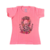 CAMISETA INFANTIL COM STRASS OX HORNS GOIABA