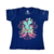 CAMISETA INFANTIL COM STRASS OX HORNS AZUL