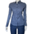 CAMISA FEMININA XADREZ SMITH -AZUL ACINZENTADO