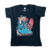 CAMISETA INFANTIL COM STRASS OX HORNS PRETA