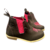 BOTINA INFANTIL COUNTRY MARROM/ROSA NOBUCK