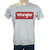 CAMISETA MASCULINA WRANGLER MANGA CURTA CINZA/VERMELHO