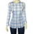 CAMISA FEMININA XADREZ OS VAQUEIROS - AZUL BEBÊ