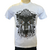 CAMISETA MASCULINA OX HORNS MANGA CURTA BRANCA ESTAMPADA