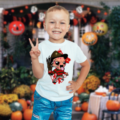 Polera Halloween Personajes Terror Peliculas Niño - comprar online