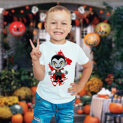 Polera Halloween Personajes Terror Peliculas Niño