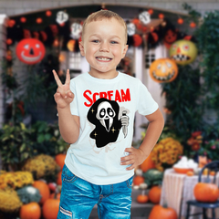 Imagen de Polera Halloween Personajes Terror Peliculas Niño