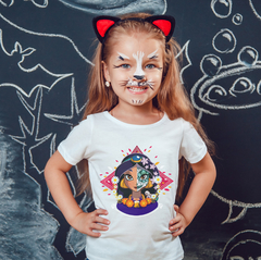 Imagen de Polera Halloween Princesas Niña