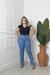 Calça Jeans Feminina Bellamari Flare Plus Size com Lycra