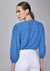 Blusa gola v cropped franzida lado avesso - comprar online