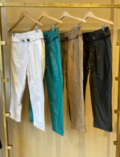 PANTALON ECOCUERON BOTONES - comprar online