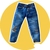 Calça Jeans fake Azul - Boutique da Barbie