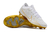 Chuteira Nike Air Zoom Mercurial Vapor 15 Elite FG Campo - Branco/Dourada - BootStore Artigos Esportivos