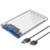 Case Gaveta Externa Hd Ssd 2.5 Usb 3.0 Transparente C/ Capa - comprar online